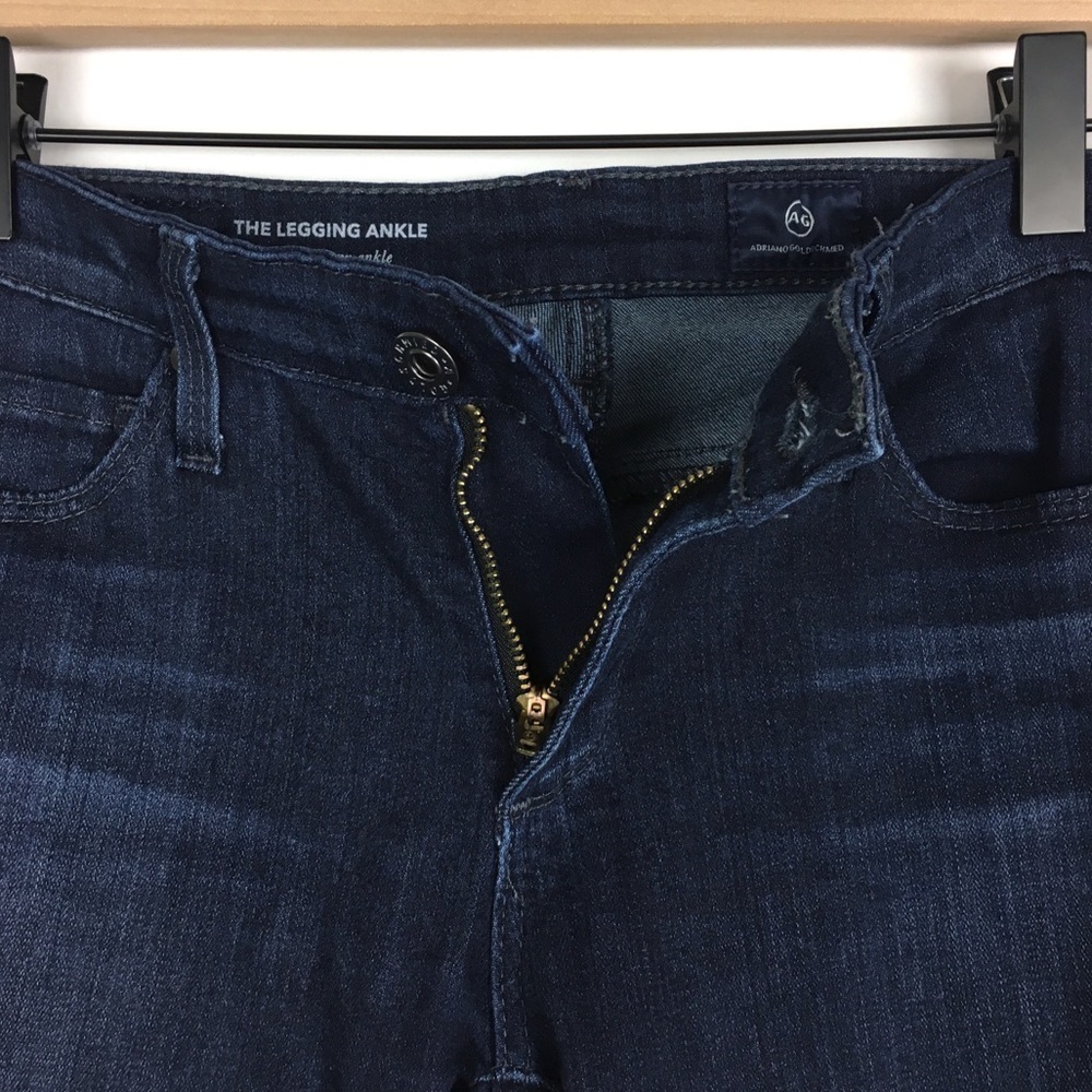 AG Adriano Goldschmied Jeans Legging Ankle Super Skinny Dark Stretch Denim 25R - Picture 5 of 11